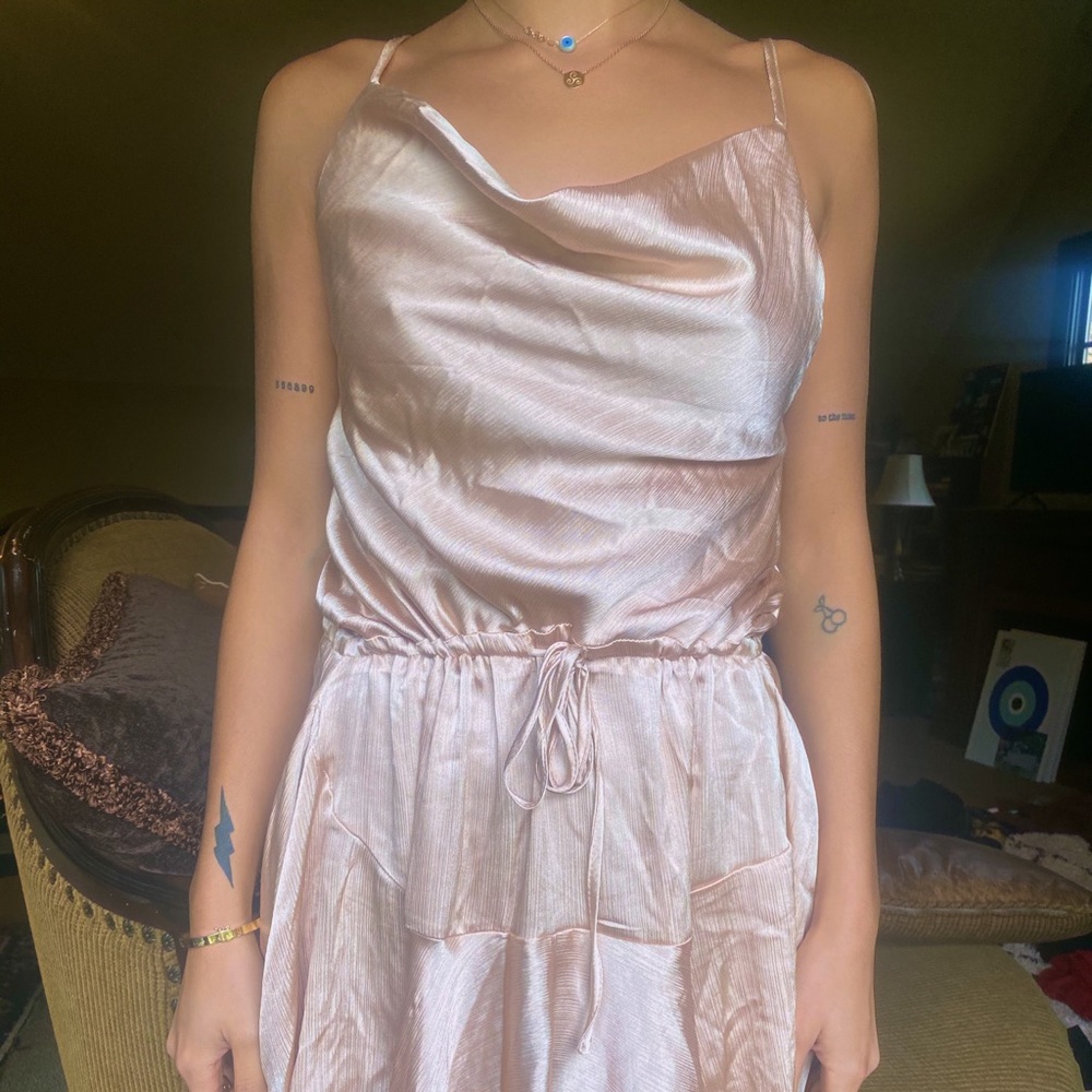 Princess Polly lia mini dress champagne